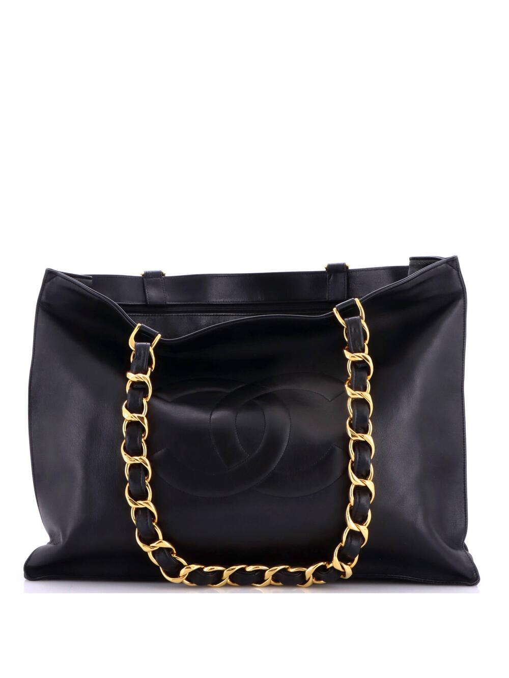 Chanel Vintage Cc Chain Tote Lambskin #321060C35B